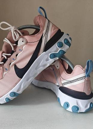 Кросівки жіночі nike react element 55 рожеві