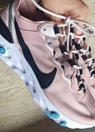 Кросівки жіночі nike react element 55 рожеві 9