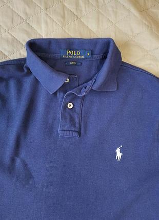 Чоловіче поло ralph lauren синє 2