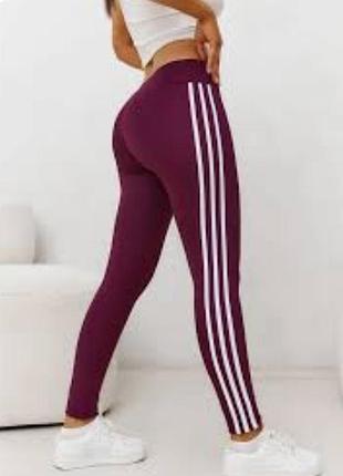 Лосины красные adidas originals, размер м, наш 44
