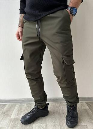 Брюки мужские softshell черные