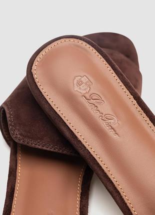 ⭐️ loro piana summer charms sandal suede pecora nera 3