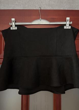 Топ жіночий h&m баска чорний 4