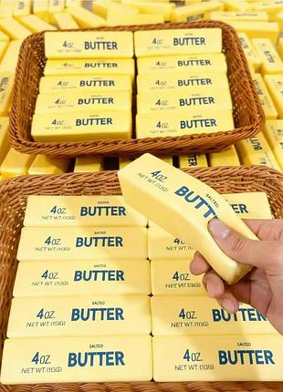 Игрушка масло желтое butter сквиш игрушка антистресс 14 см для детей (l_16217)