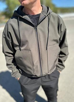 Куртка чоловіча softshell чорна 5