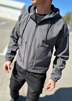 Куртка мужская softshell черная 3
