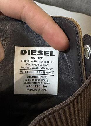 Черевики жіночі diesel коричневі 4