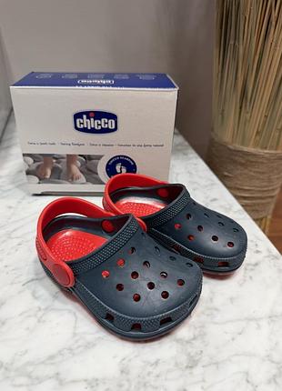 Сабо для дітей chicco, червоно-сині, розмір 20