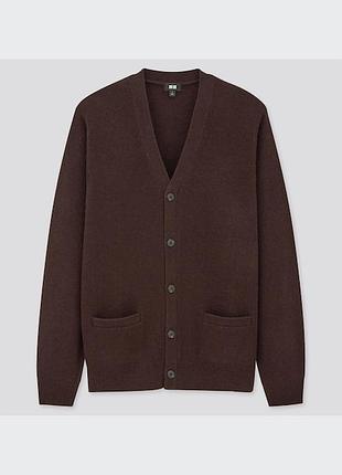 Кардиган 100% кашемир uniqlo эашмеровая кофта на пуговицах