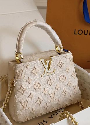 Louis vuitton capucines mini cream 2