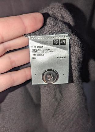 Кардиган 100% кашемир uniqlo эашмеровая кофта на пуговицах 3