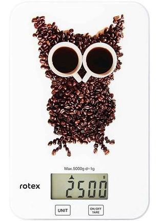 Весы кухонные 5 кг rsk14-o owl тм rotex