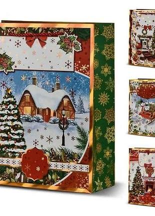 Пакет новогодний s new years eve 18*23*8см бумажный r33024 тм stenson