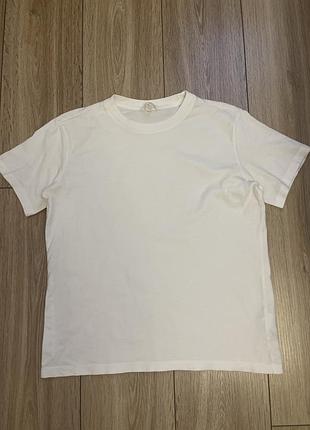 Базова біла футболка h&m, s