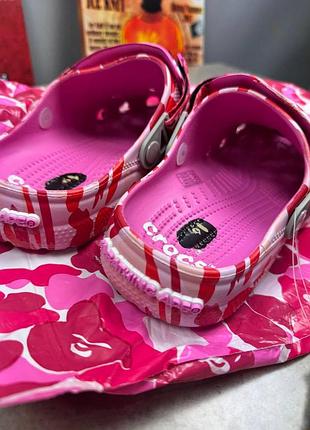 Шлепанцы crocs x bape 2