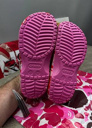 Шлепанцы crocs x bape 3