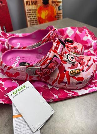 Шлепанцы crocs x bape 4