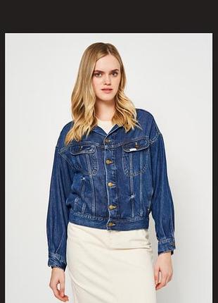 Джинсова куртка оверсайз lee h&m 2