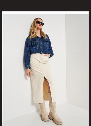 Джинсова куртка оверсайз lee h&m 4