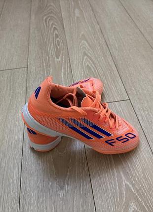 Кросівки чоловічі adidas f50 помаранчеві