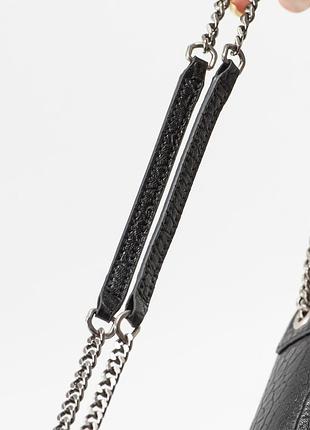 Сумочка кожаная saint laurent черная 3