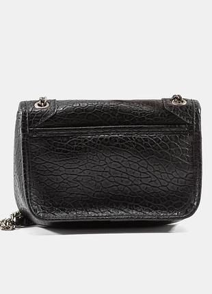 Сумочка кожаная saint laurent черная 5