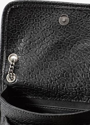 Сумочка кожаная saint laurent черная 9