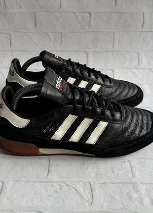 Шкіряні чоловічі кросівки адідас мундіаль adidas mundial goal leather vintage size 41 розмір кроссовки кожа кенгуру футзалки бампи вінтаж про оригінал