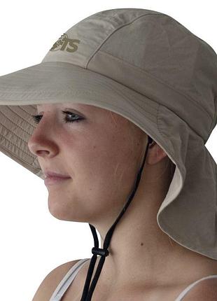 Солнцезащитная панама трекинговая туристическая нейлон travelsafe sun hat (upf 50+) с защитой шеи
