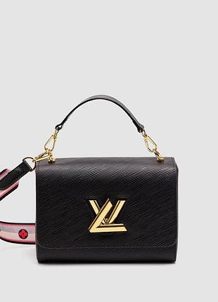 💎 louis vuitton twist mm bag black/gold