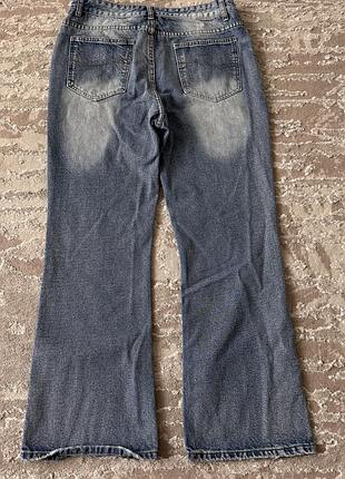 Джинси flared bootcut бавовна розмір l 4