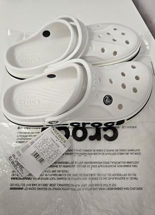 Шльопанці унісекс crocs bayaband clog white білі