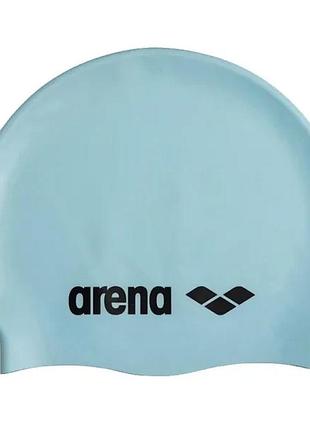 Шапка для плавания arena classic silicone уни osfm 91662-055 (оригинал) голубой
