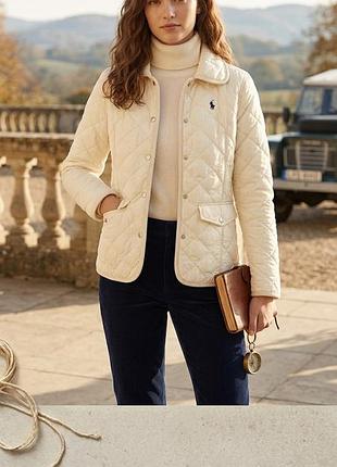 Стьобана молочна куртка polo ralph lauren