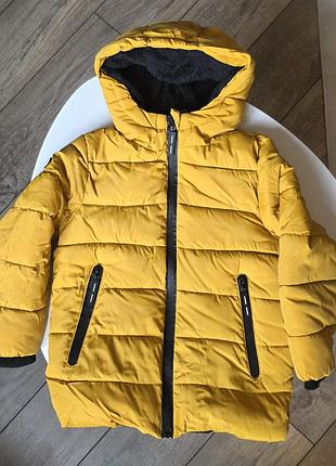 Куртка для хлопчика зимова жовта