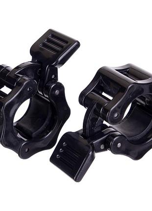 Замки швидкознімні для грифа lock-jaw pro record, діаметр 25 мм, чорні ta-4600-25