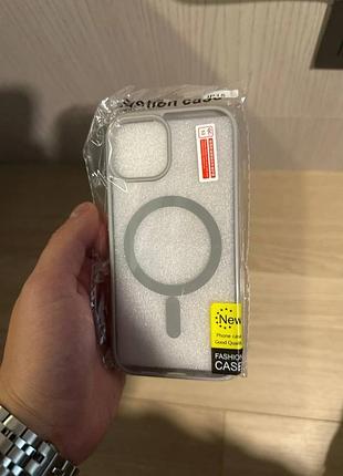 Чохол iphone colour magsafe v2 grey 15