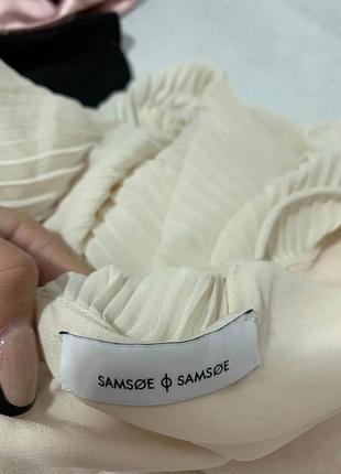 Молочный топ плиссе samsoe samsoe 6