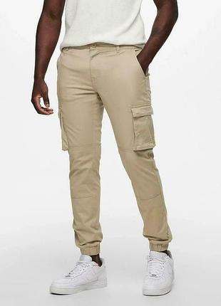 Новые брюки карго only &amp; sons w30 l30 onscam stage cargo cuff 6687 noos