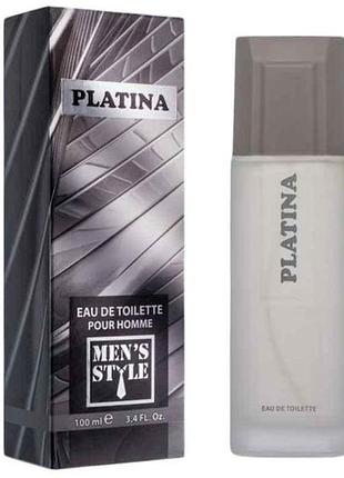 Туалетна вода mens style - platina 100 мл тм аромат