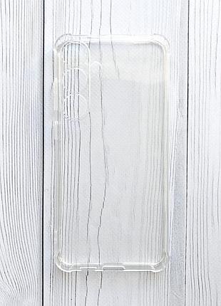 Прозорий силіконовий чохол з потовщеними кутами на samsung galaxy s26 plus