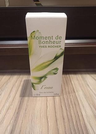 Парфумована вода yves rocher moment de bonheur l'eau 50 мл