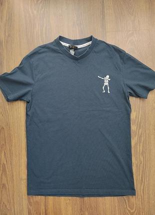 Футболка pew pew dabbing skeleton t-shirt (размер s) / с вышивкой.
