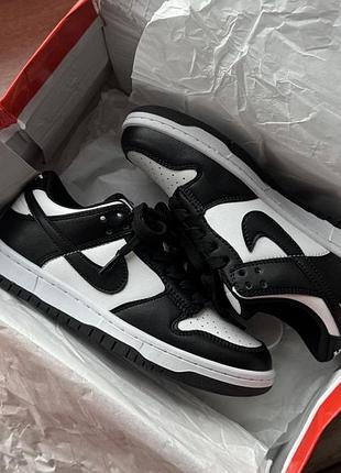 Кросівки дитячі nike dunk чорно-білі, розмір 35, устілка 22,5 см