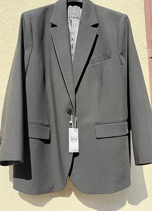 Піджак жіночий mango оверсайз чорний 1xl