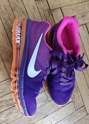 Кросівки nike flyknit airmax 35 бордові фіолетові