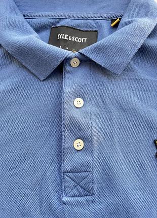 Чоловіче поло lyle & scott синє розмір l 2