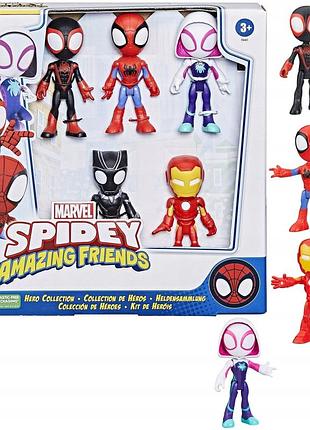 Фігурки "spidey та друзі" набір 5 шт. marvel hasbro f8401