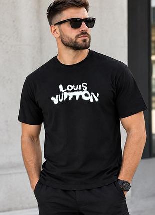 Футболка чоловіча louis vuitton чорна xxl