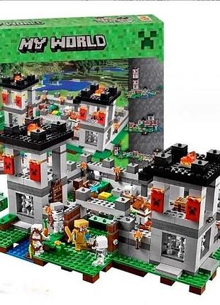 Конструктор майнкрафт minecraft фортеця /990 деталей